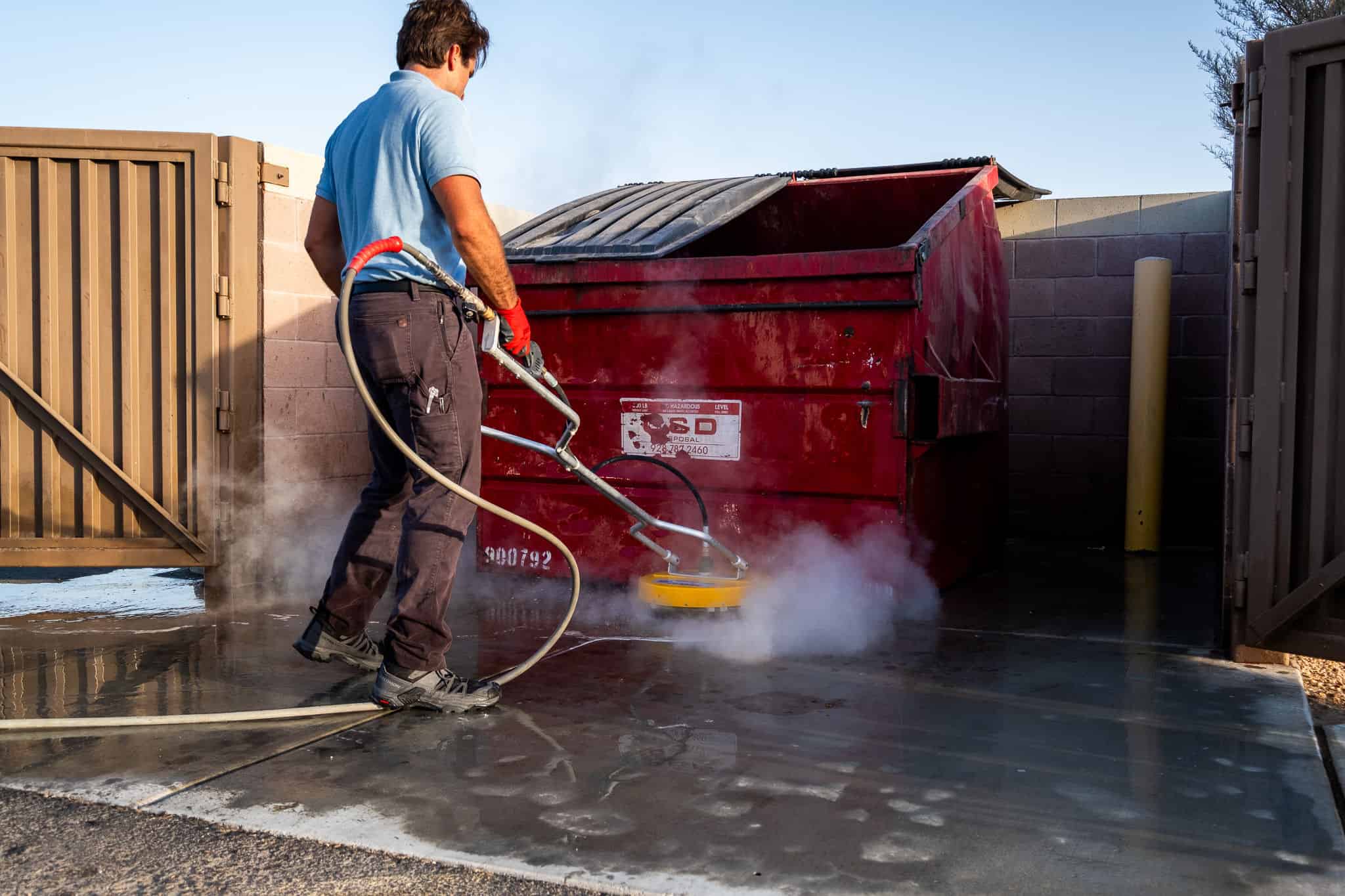 Dumpster Pad Pressure Washing image