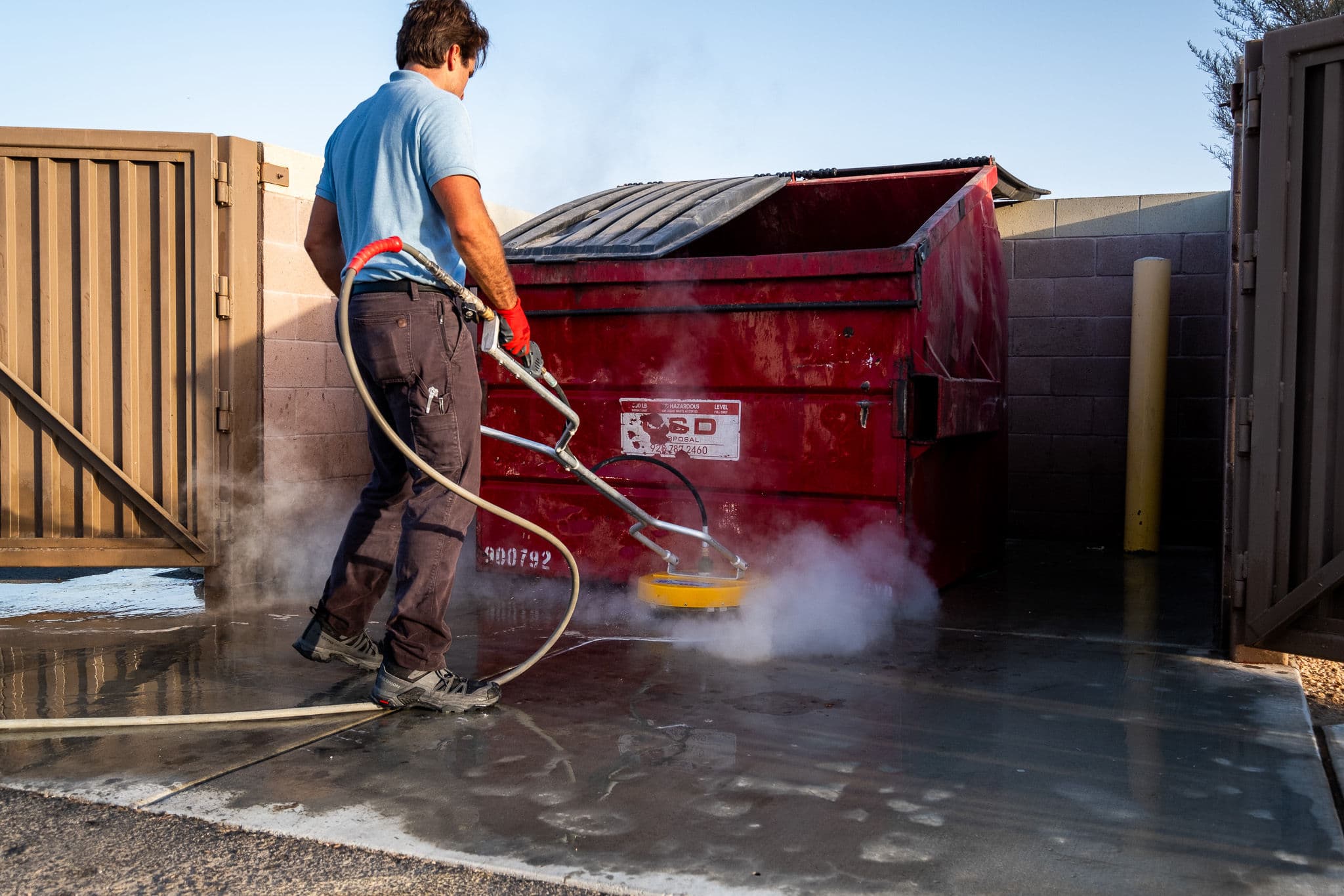 Dumpster Pad Pressure Washing image