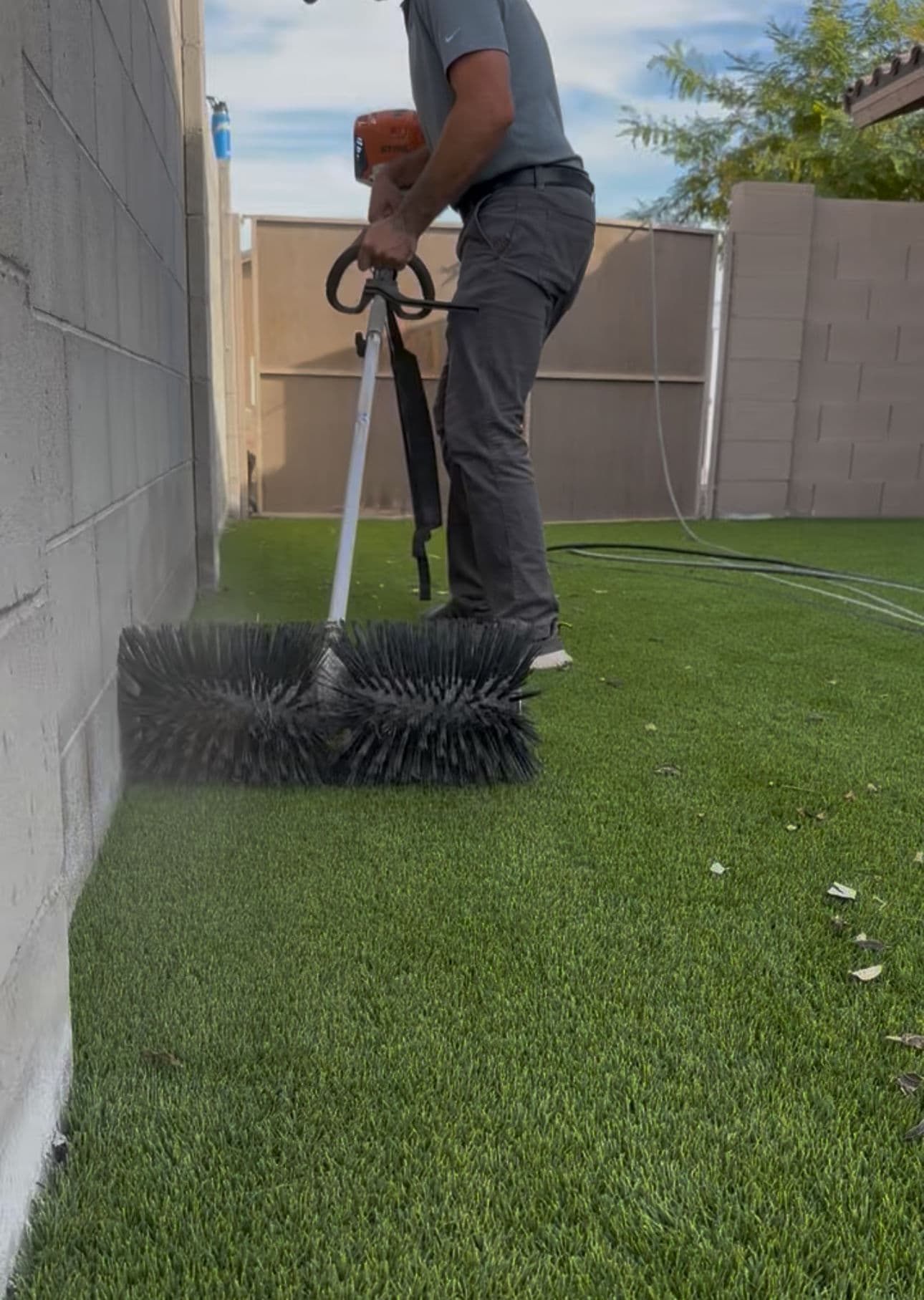 Artificial Turf Transformation with ShineTech Cleaning in Yuma