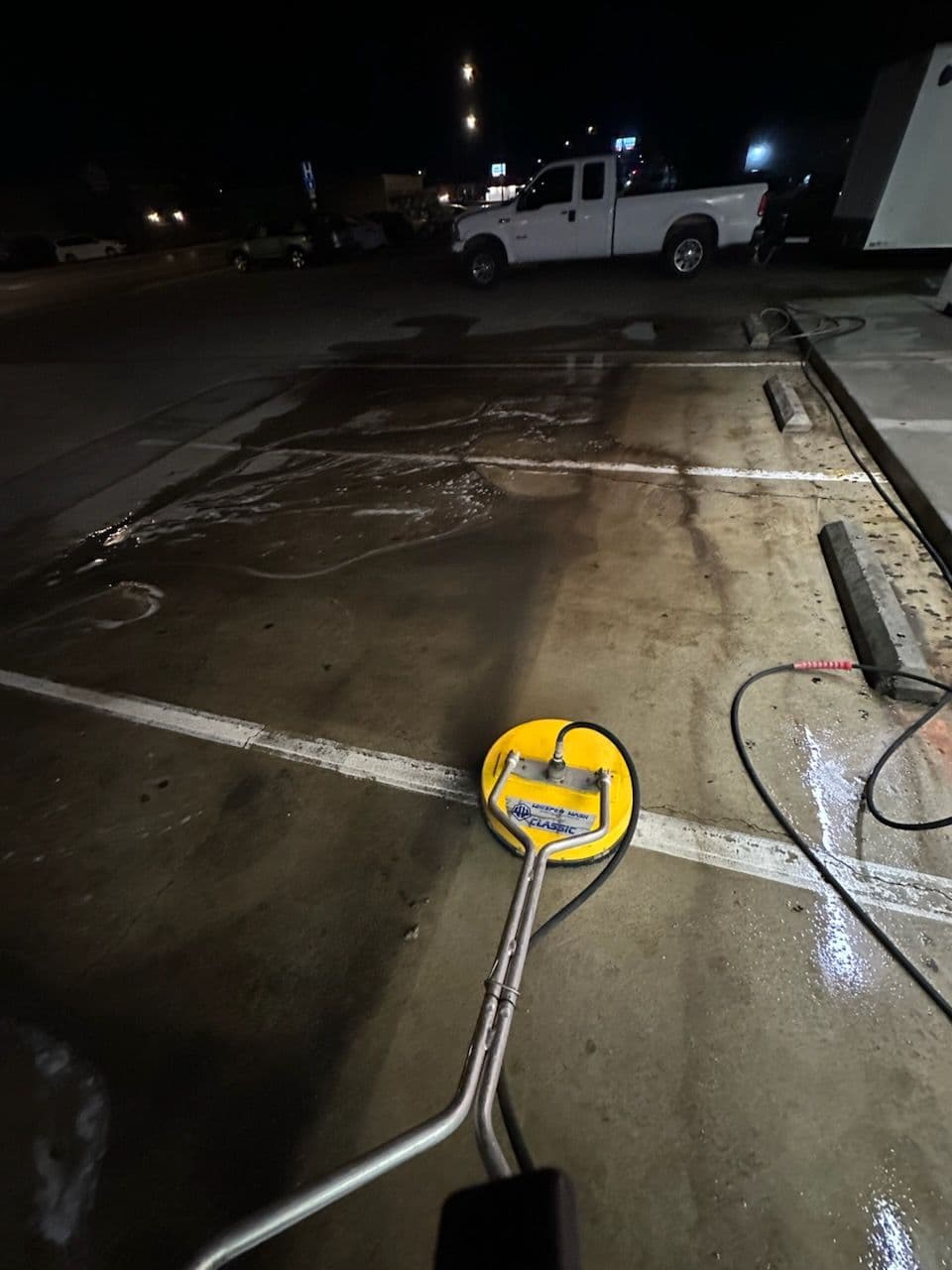 Overnight Power Washing at Little Caesar's