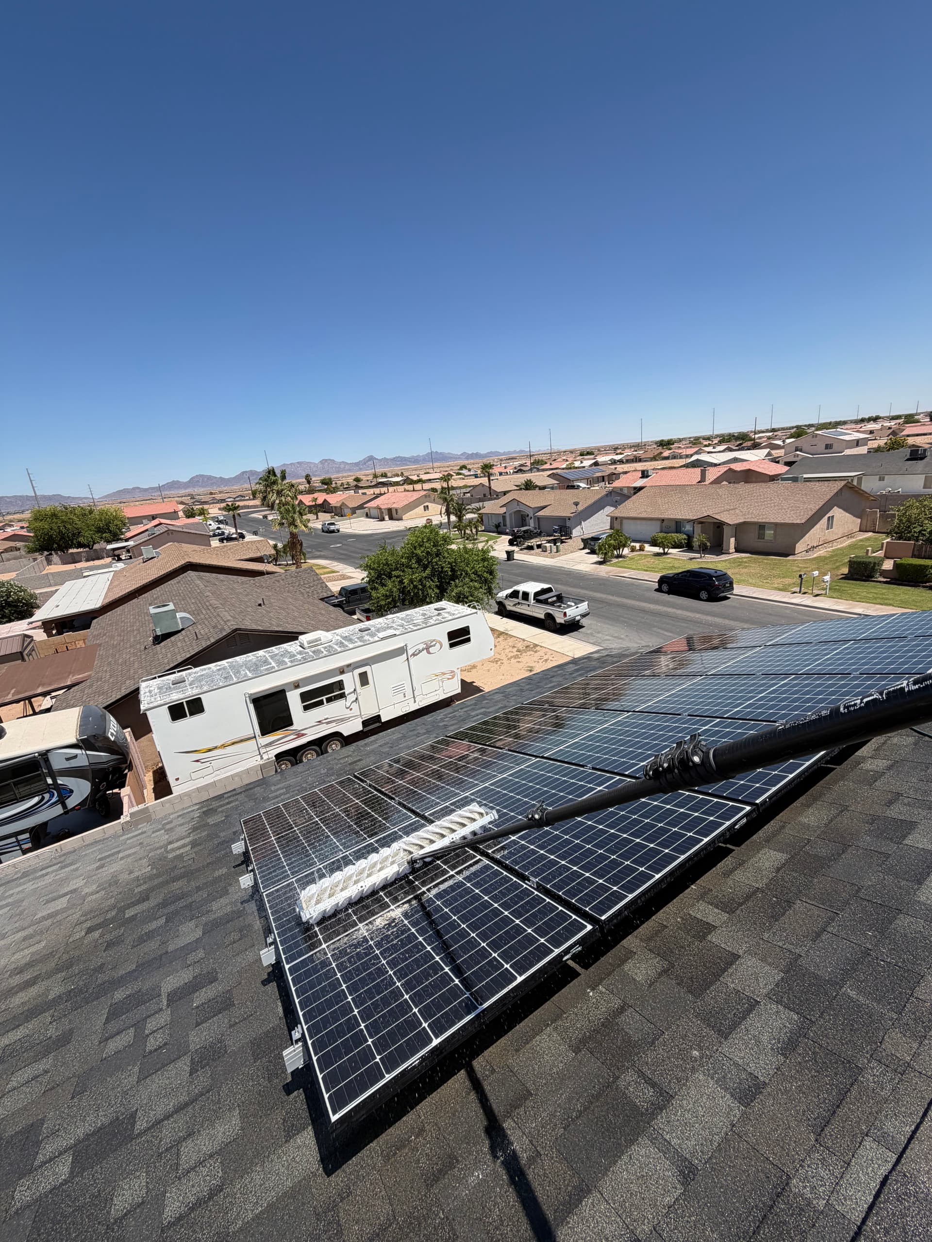Gallery photos for 2-Story Solar Panel Cleaning in Yuma Gets the Job Done Right: Image #1